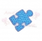 Preview: Puzzle Button in blau oder pink