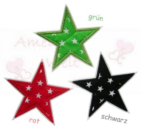 Stern mit Sternchen aus 9 Farben wählbar