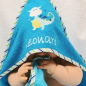 Preview: 80cm Kapuzenbadetuch mit Namen Baby Handtuch für Neugeborene Kapuzenhandtuch bestickt Babyhandtuch Jungen
