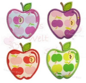 Apfel in vier Farben