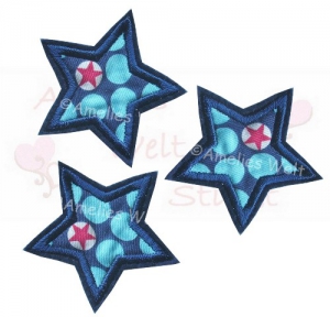drei Sterne im Set in bubble Star